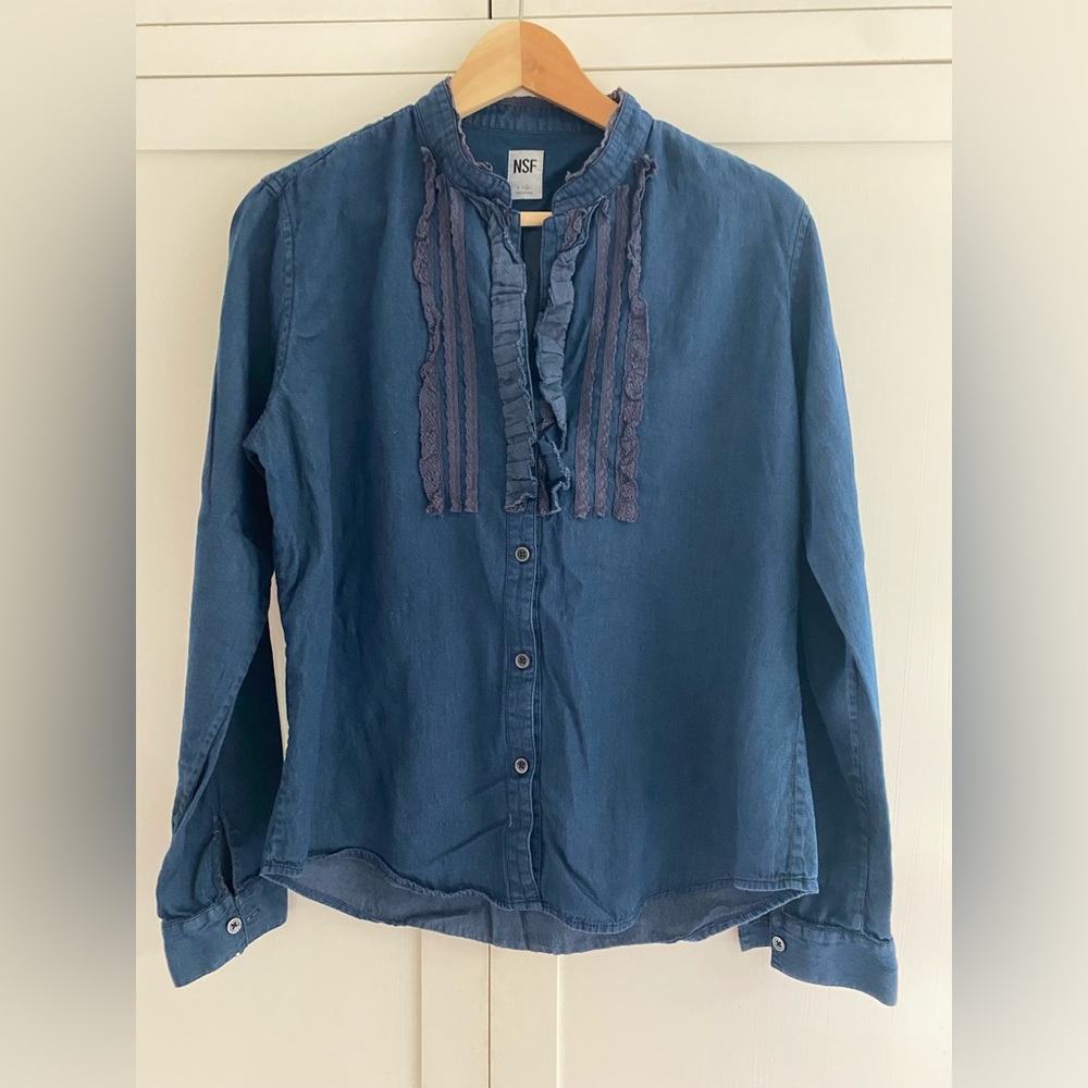 NSF ruffled blouse